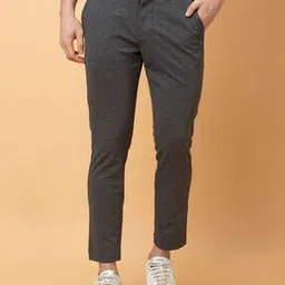 being human Men Tapered Fit Flat-Front Trousers-picture-13