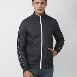 van heusen Brand Tapping Slim Fit Bomber Jacket-picture-15