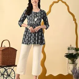 metafab Women Floral Print Round-Neck Tunic-picture-25