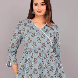 cholki Floral Print Peplum Top-picture-17