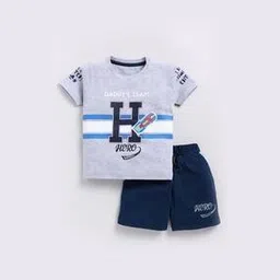 pixie n prince Boys Graphic Print Shorts & T-Shirt Set-picture-26