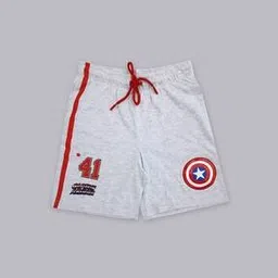 kidsville Captain America Print Shorts with Drawstring Waist-picture-22