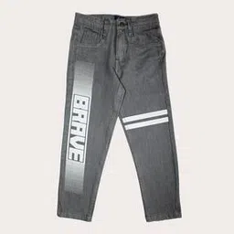 Boys Typography Print Mid-Rise Jean-image-0