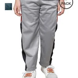 indiweaves Boys Pack of 2 Straight Track Pants with Drawstring-picture-52
