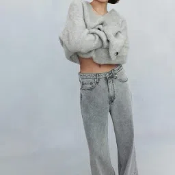 h&m Mid Rise Wide Jeans image 1