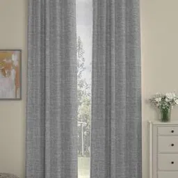 rosarahome Pack of 2 Blackout Door Curtains with Eyelet Header-picture-40