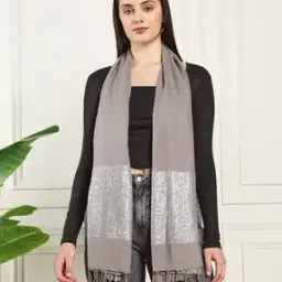 handicraft-palace Women Scarf with Zari Border & Tassels-picture-40