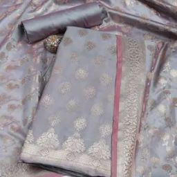 mbz.in by meena bazaar Women Zari Embroidered 3-Piece Unstitched Dress Material  -picture-14