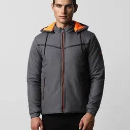 van heusen Men Regular Fit Hooded Jacket-picture-53