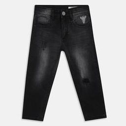 blue giraffe Lightly Washed Tapered Jeans-picture-47