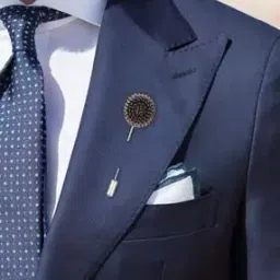 the tie hub Men Gunmetal Blossom Lapel Pin-picture-27