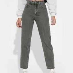kotty Lightly Washed High-Rise Relaxed Fit Jeans-picture-33