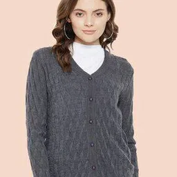 clapton Women Self-design Cardigan-picture-17