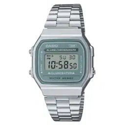 casio A168WA-3AYDF Gray Digital Dial Silver Stainless Steel Band D330-picture-43