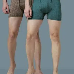 Men Pack of 2 Trunks with Elasticated Waist -image-12