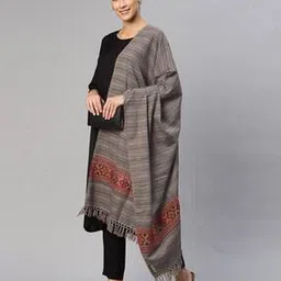 weavers villa Woven Shawl with Tassels-picture-24