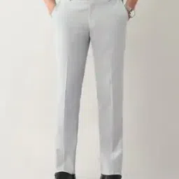 arrow Men Straight Fit Flat-Front Trousers-picture-12