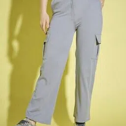 dimpy garments High-Rise Flat FRont Straight Fit Cargo Pants-picture-20