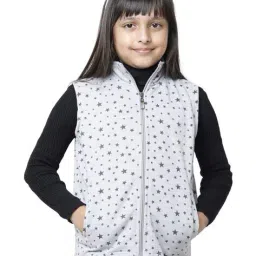pixie n prince Girls Printed Zip-Front Jacket image 1