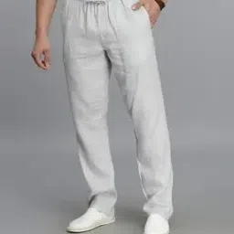 rookies Men Relaxed Fit Linen Cargo Pants-picture-46