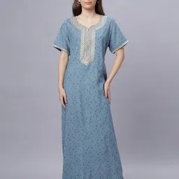 quira Women Floral Print Nightgown-picture-15