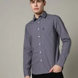 u.s. polo assn. Men Tailored Fit Shirt with Patch Pocket-picture-32