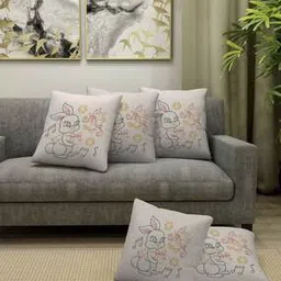 arrabi Set of 5 Embroidered Cushion Covers-picture-12
