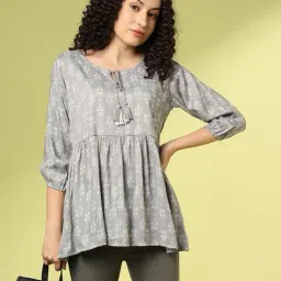 acai Women Printed Relaxed Fit Tunic image 1