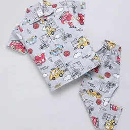 nauti kidz Boys Cartoon Nightsuit Set image 1