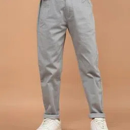 crimsoune club Boys Patterned Slim Fit Flat-Front Chinos-picture-19