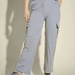 qioa Women Straight Fit Cargo Pants-picture-18
