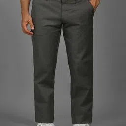 louis philippe Men Slim Fit Flat-Front Trousers-picture-31