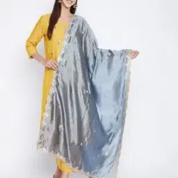 clora creation Embellished Woven Dupatta-picture-21
