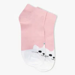 yousta Women Graphic Print Ankle-Length Socks image 1