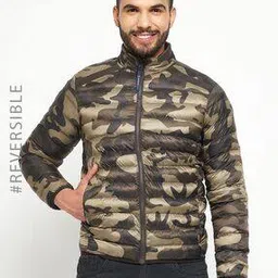 duke Men Camouflage Print Slim Fit Puffer Jacket-picture-46