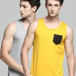 trends tower Pack of 2 Sleeveless Patch Pocket Vest-picture-47