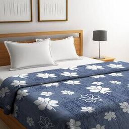 cortina eyelet curtain Floral Print Double Blanket-picture-25
