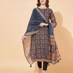 fashor Floral Printed Straight Kurta Set-picture-19