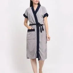 creeva Micro Terry Bath Robe with Waist Tie-picture-47