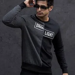 Men Colourblock Slim Fit Sweatshirt-image-42