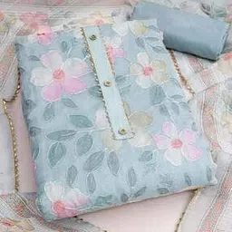 peachmode Women Embroidered 3-Piece Unstitched Dress Material-picture-10