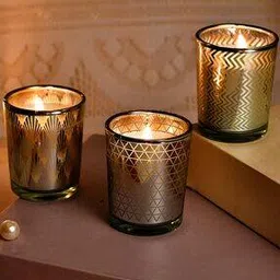 tayhaa Set of 3 Printed Candle Jars-picture-11