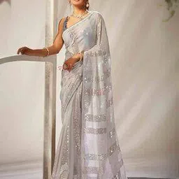 yankita Women Embellished Georgette Saree-picture-36