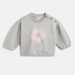 chicco Girls Floral Print Round-Neck Sweatshirt-picture-31