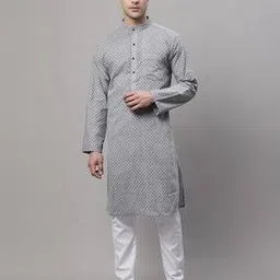 aarsha Micro Print Kurta with Patch Pocket-picture-10
