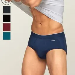 xyxx Pack of 5 Solid Briefs-picture-19