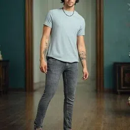 spykar Men Mid-Wash Low-Rise Skinny Fit Jeans-picture-12