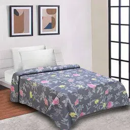 good homes 125 GSM Floral Print Single Duvet Cover-picture-44