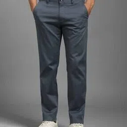 louis philippe Men Slim Fit Trousers with Slip Pockets-picture-32