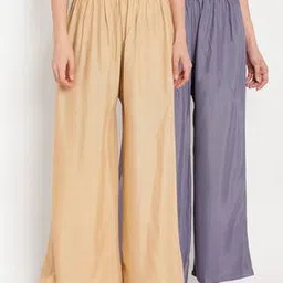tag 7 plus Pack of 2 Women Palazzos with Elasticated Waist-picture-13